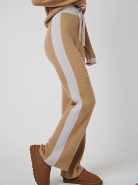 My Sunday ski wide leg cashmere pants camel / Pearl Grey S